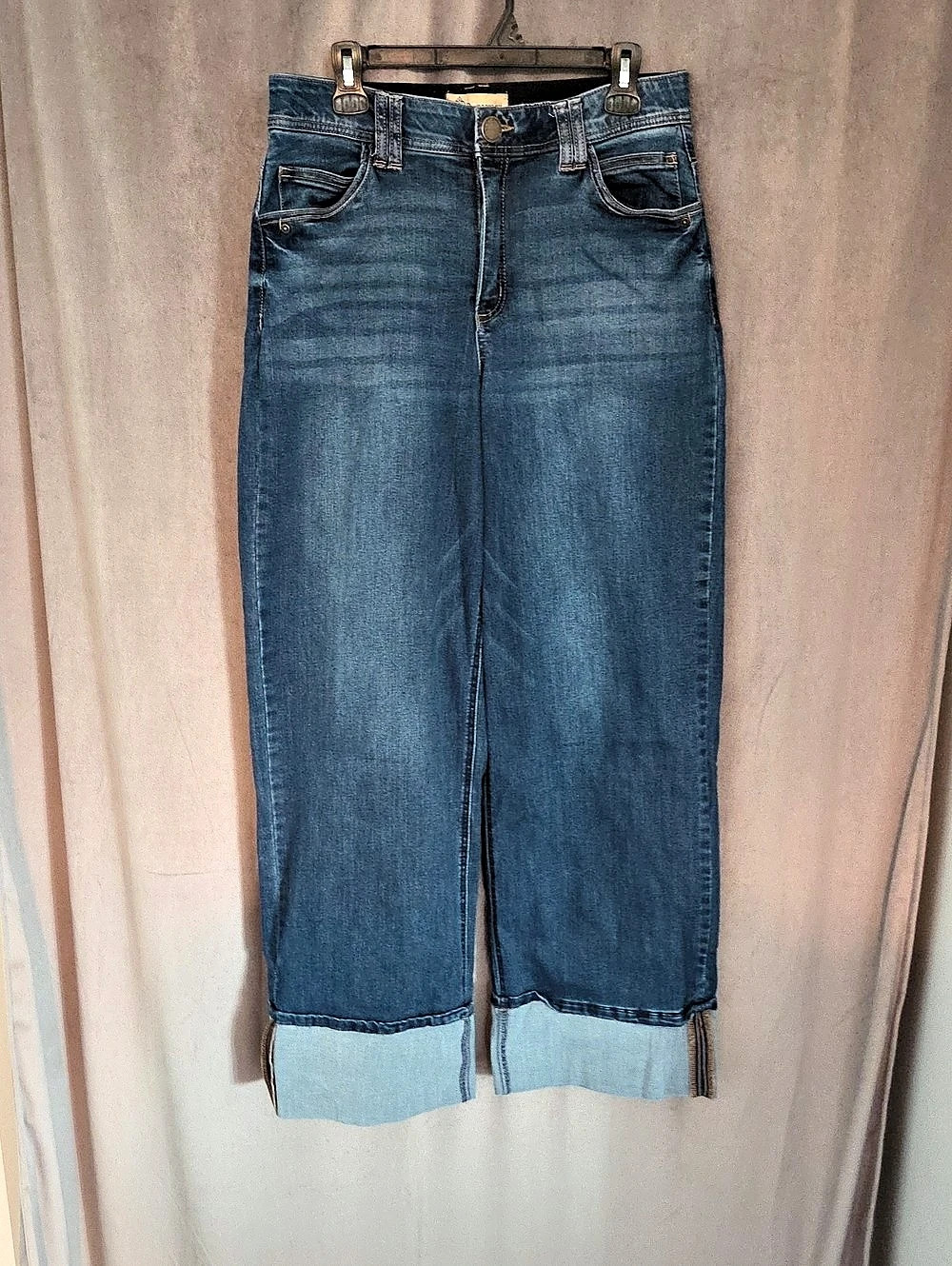 Democracy Ab-solution Roll Cuff Wide Leg Jeans Size 12